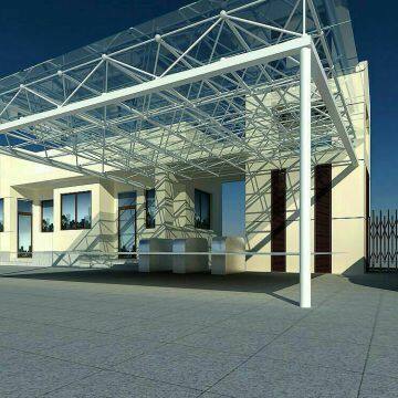 Roofing Space Frame Structures Structural Steel Canopy Light Weight