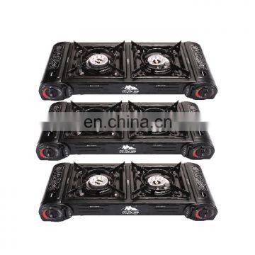 China butane gas stove double and gas burner for fireplaces