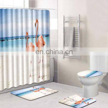 Suitable Bathroom Sets With Polyester Shower Curtain And Doormats Rugs Bathroom Custom Shower Curtain Sets