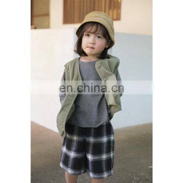 6896/Parent-child Japan Style Simple Clothing High Quality Wholesale Spring Family Matching Vest