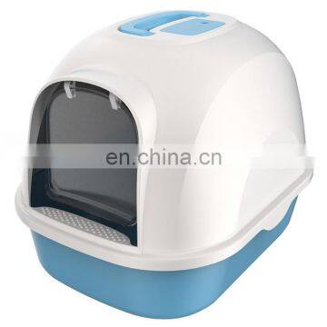 Wholesale Custom Cat Clean Up Products Plastic Large Space Cat Litter Box Cat Toilet Sand Box