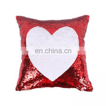 Amazon Top Seller 2019 Lovely Heart Pattern Sequin Decorative Cushion/pillow photo-3