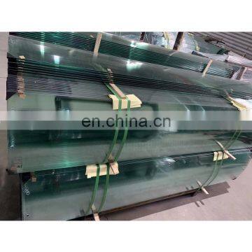 safety customized balustrade curved tempered glass for stairs