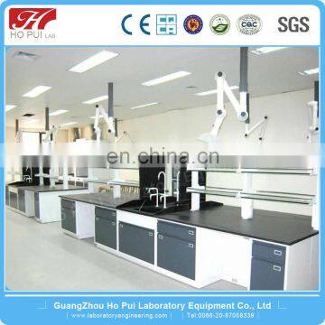 stainless steel laboratory furniture fume hood and lab island bench for work