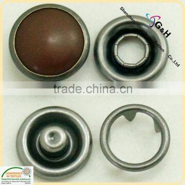 brown pearl snap fastener