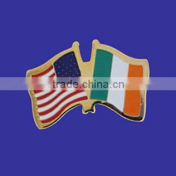 Custom quality novelty gift USA Ireland World Flag Lapel Pin