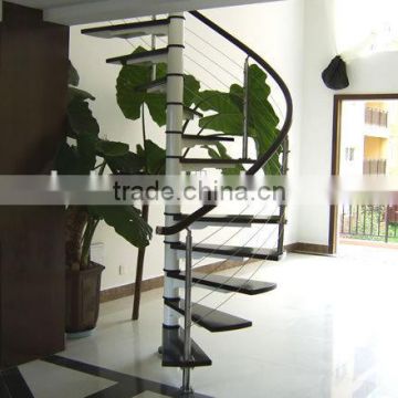 save space spiral stainless steel indoor steel stairs