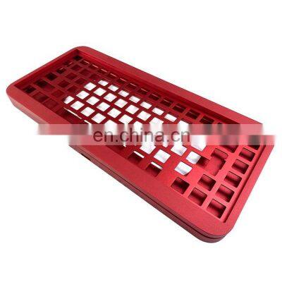 CNC machining laser aluminum plate custom Aluminum Brass laser cutting keyboard plate prototype