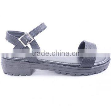 New Model Snakeskin Summer Barefoot Women Buckle Ankle Sandals Wholesale 2016 photo-2