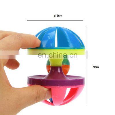 Colorful Bell Dumbbell Shape Interactive Squeaking Cat Dog Pet Belling Toy photo-3