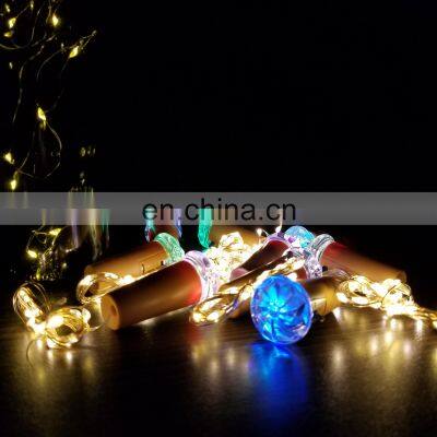 New product Christmas Decorative Light Wine Bottle Cork LED Light