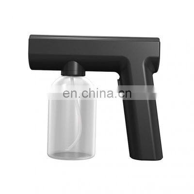 Portable cordless nano mist sprayer gun electric atomizer spray machine Blue ray disinfecting wireless nano spray gun