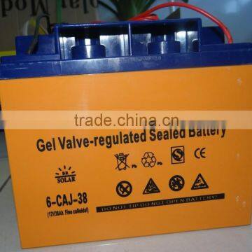 38Ah 12V Maintenance Free Deep Cycle Gelled Solar Battery photo-1