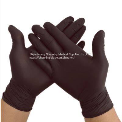 Disposable nitrile blue/black/white gloves tattoo gloves black nitrile