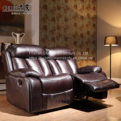 Modern Single Home Salon Luxury Leather Theater Massage Sofa Set Living Room Recliner Sofa Chair photo-2