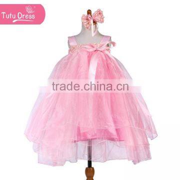 Angel flying style over shoulder girls' dress with flower series prothorax