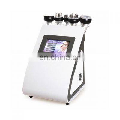 Portable 5 in 1 cavitation RF vacuum cellulite reduction slimming machine for body shaping skin tightening