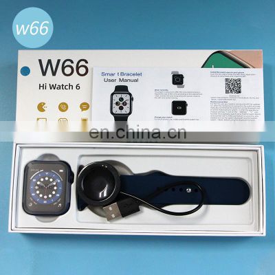 W66 Smartwatch Touch Screen Bracelet Heart Rate Sport Wristwatch Heart Rate Monitor Game Smart Watch W66