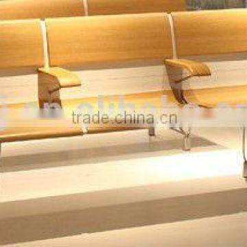 Aluminium alloy waiting chair airport bentwood waiting benches H60B-6