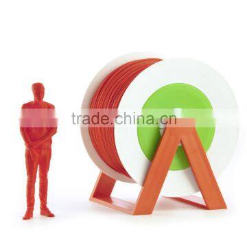Pla 3d Printer Material Red Filament With the New Spool Convertible Into a Coat Hanger. Spool Holder Included.