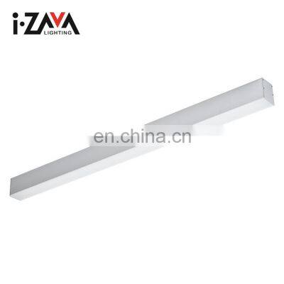 Fashionable Simple Aluminum Indoor Office Studio 60CM 120CM 24W 48W LED Linear Light