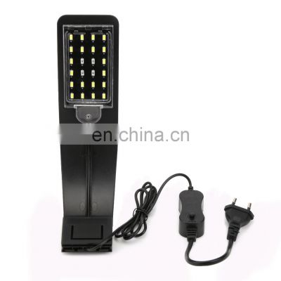 High Quality Thin Aquarium Light White Black Water Grass Landscape Lamp Fish Tank Bracket LED Aquarium Lamp