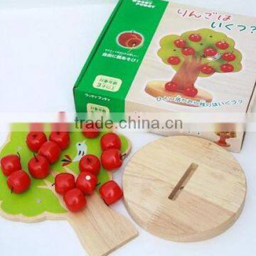 2016 Hot Sale Bead Toy High Quality Wood Apple Tree Wood Beads Toys For Children photo-2