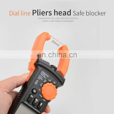 True RMS Mini Digital Clamp Meters AC/DC Current Voltage Auto Range VFC Capacitance Non Contact Multimeter photo-3