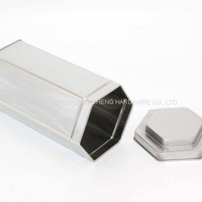 Hexagonal Reusble Tea Candy Cookie Tin Box photo-2
