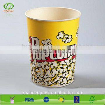 32 oz paper disposable bucket with lid