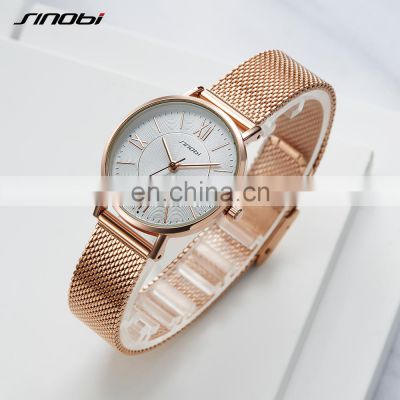 SINOBI Exclusive Woman Wristwatches Roman Number Quartz Watches OEM/ODM Glamor Female Watches