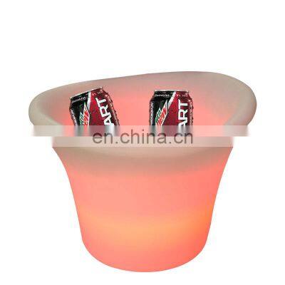 Fashionable Bar Accessories RGB Color Change Battery Control Drink Barware KTV Bars Wine Champagne Beer Cooler