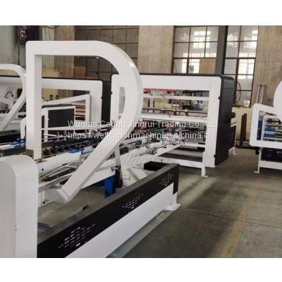 corrugated milk / fruit / drink / gift /  medicine paper carton folder guler machine