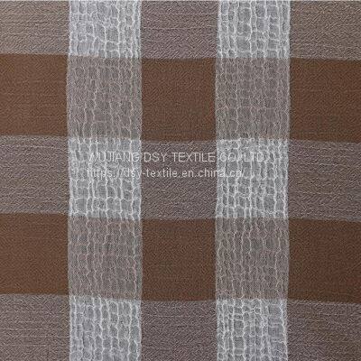 Big Checked Chiffon Polyester Chiffon Ripstop Fabric photo-4