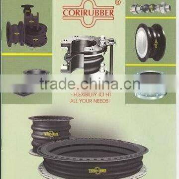 BLACK Flange Round RUBBER EXPANSION JOINT