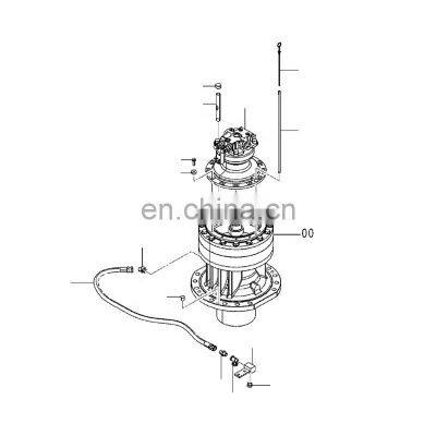 9263507 Reduction Gear Box Excavator Slew Reducer EX1200-6 Swing Gearbox