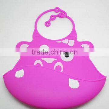 Cute Animal Printed Plain White Baby Bibs Wholesale photo-3