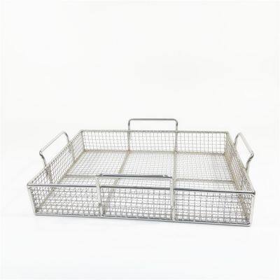 SS304 Medical Disinfection Wire Mesh Basket Stainless Steel Medical Basket photo-4