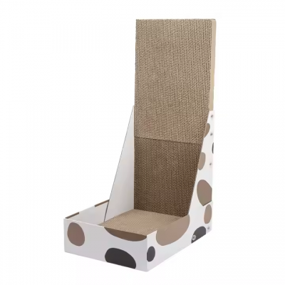 MEOW LOVE Corrugated Cardboard Cat Scratcher Sofa Protector Stocked Cat Toy and Bed for Cats Paper Scratch Board photo-2