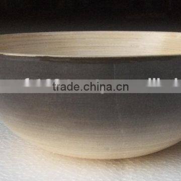 High quality best selling eco friendly OMBRE style spun bamboo Black fruit bowl from Viet Nam