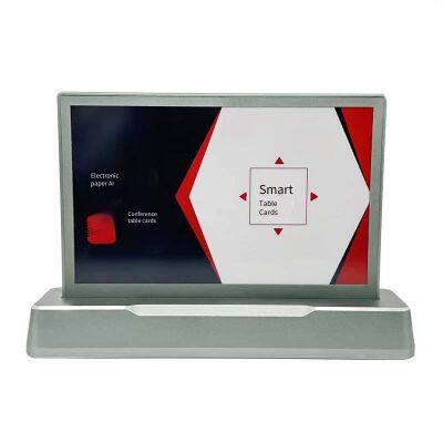 7,5-дюймовая металлическая умная электронная столярная визитка GH с Э-ник экраном для бесконтактных встреч