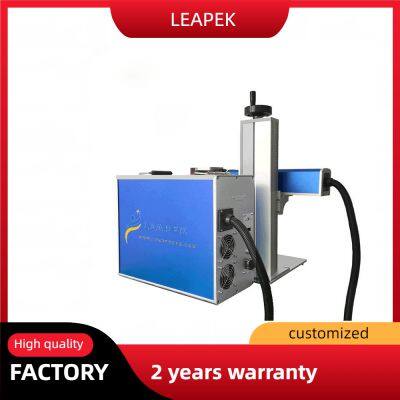 Split Type Mini Portable Laser Engraving Machine Raycus 20W 30W 50W Fiber Laser Marking Machine photo-2