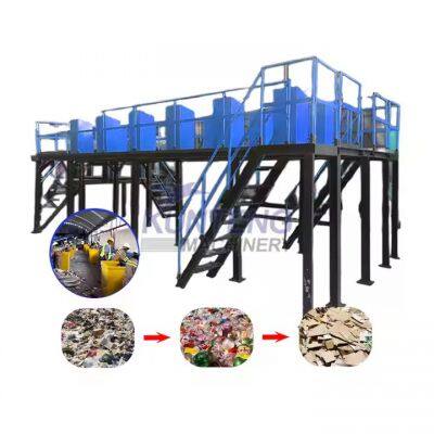 Artificial Waste Sorting Platform Waste Sorting Processing Line