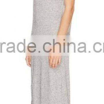 2015 China Manufacturer Ladies Casual Cut Out Back Long Jersey Dress Quality Choice photo-3