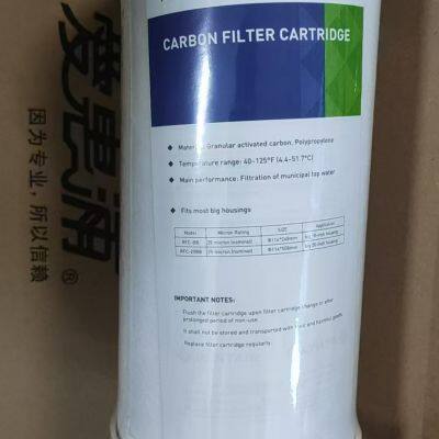 Pentair 10inch big blue PP RFC compound carbon Resin Cartridge for whole house water purification
