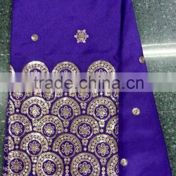 T252-2 purple african indian george lace fabric                        
                                                Quality Choice