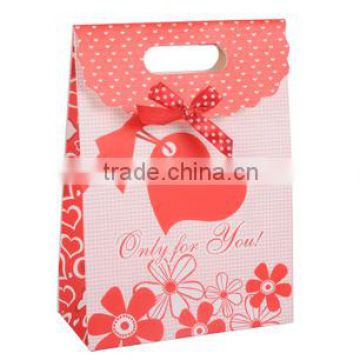 Loving red paper bag, Clamshell gift paper bag 2014