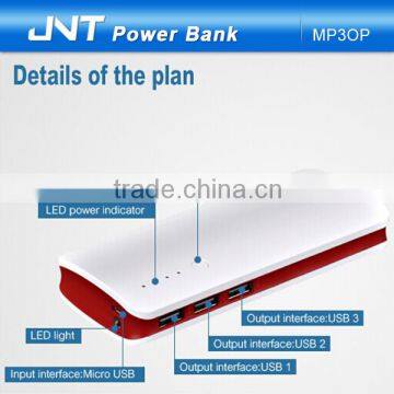 Top Sell Rechargeable Battery Charger Power Bank With 3 Output 14000mAh photo-5
