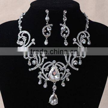Wedding Photo Decorative Design Crystal Rhinestone Necklace Set photo-2