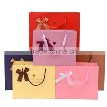 2016 Colorful Customized Packaging Paper Gift Bags